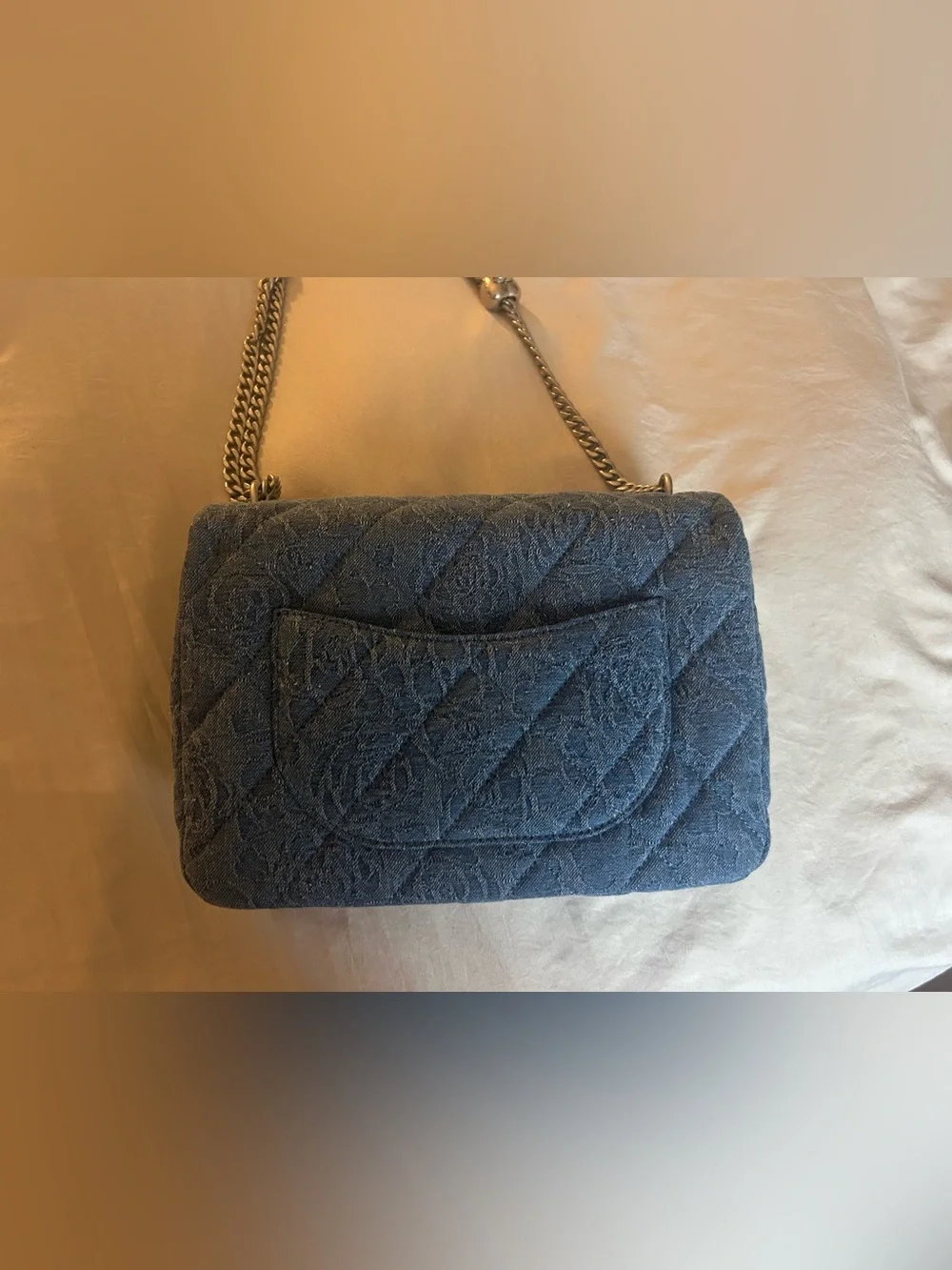 Denim Flap Bag - Picture 4 of 4